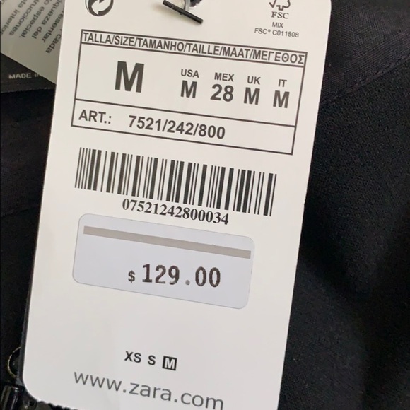 Zara women embellish miniskirt size medium goth whimsigoth - Picture 7 of 7